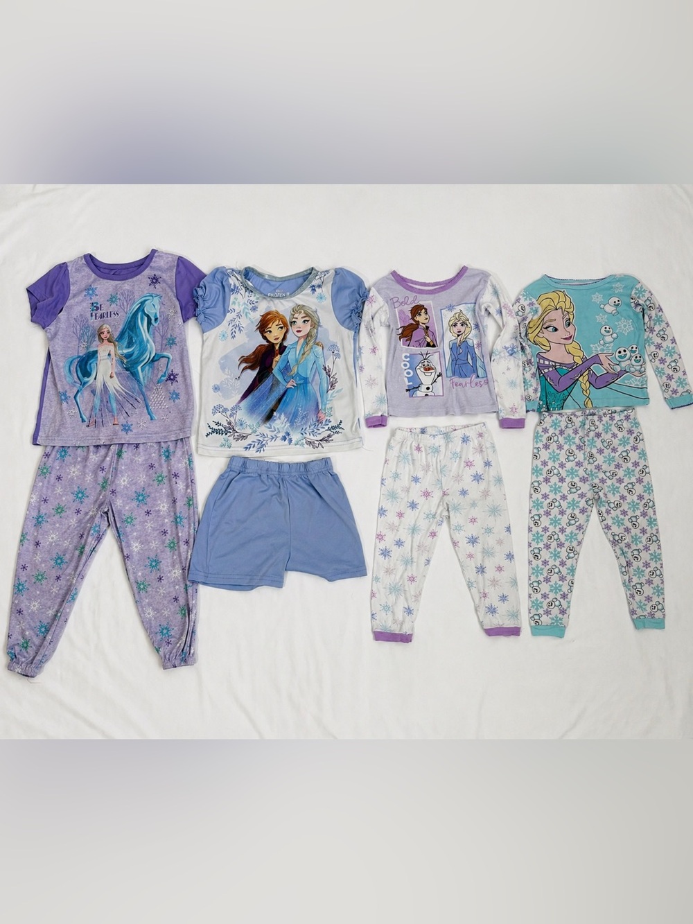 Disney Frozen Pajama Bundle 3T Elsa Anna Girls Sleepwear Lot